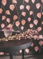 Tapeta roślinna Casadeco GINK 86216532 Lanternes Ginkgo