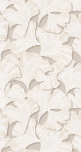 Tapeta w liście Miłorzębu Japońskiego Casadeco GINK 86241212 Biloba Ginkgo