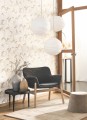 Tapeta w liście Miłorzębu Japońskiego Casadeco GINK 86241212 Biloba Ginkgo