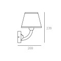 Klasyczny Kinkiet Atlanta W01827NI Cosmo Light