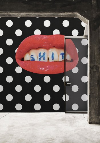 Tapeta Usta London Art 02TP 03 Wash Your Mouth Luxury Shit Toiletpaper