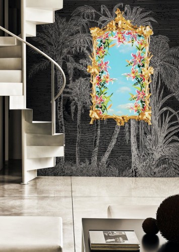 Tapeta w lustra London Art 12TP 03 Change Your View Luxury Shit Toiletpaper