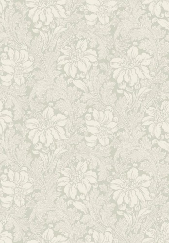 Tapeta w kwiaty i liście akantu Boras Tapeter Acanthus 5350 Vart Arkiv