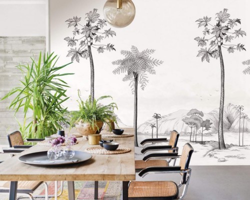 Mural z egzotycznym krajobrazem Casadeco BFM 84379353 Laguna Beauty Full Image 2