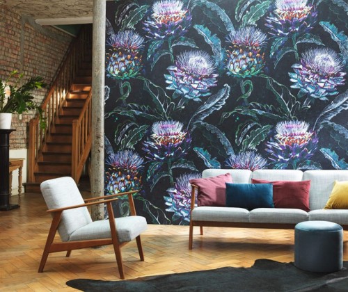 Mural w kwiaty ostu Casadeco BFM 85965719 Cynara Beauty Full Image 2