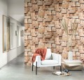 Mural z efektem 3D Casadeco BFM 86082548 Cubes Beauty Full Image 2