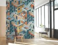 Mural z graficznym wzorem Casadeco BFM 87013211 City Beauty Full Image 2