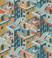Mural z graficznym wzorem Casadeco BFM 87013211 City Beauty Full Image 2