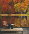 Mural z motywem lasu Casadeco BFM 87103813 Autumn Beauty Full Image 2