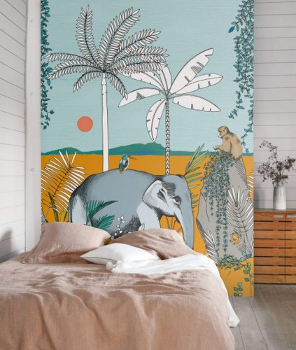Mural z tropikalnym krajobrazem Caselio BFM 101652107 Secret Trip Beauty Full Image 2