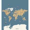 Mural mapa świata Caselio BFM 102032066 World Map Beauty Full Image 2