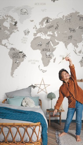 Mural mapa świata Caselio BFM 102039918 World Map Beauty Full Image 2