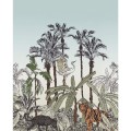 Mural ze wzorem zwierząt i roślin Caselio BFM 102433296 La Jungle Enchantee Beauty Full Image 2