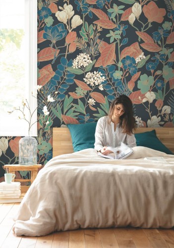 Mural kwiaty i liście Caselio BFM 102476899 Valentine Beauty Full Image 2