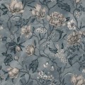 Tapeta Kwiaty Sandberg 244-56 Linda Misty Blue Kolonin