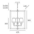 Lampa wisząca w nowojorskim stylu London P04021WH Cosmo Light