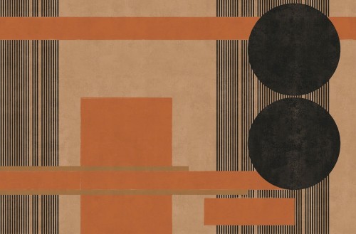 Tapeta abstrakcyjna z geometrycznym wzorem London Art T01S05 1A THE WIDTH OF A CIRCLE The Daydreamer