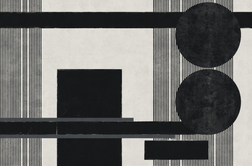 Tapeta abstrakcyjna z geometrycznym wzorem London Art T01S05 3A THE WIDTH OF A CIRCLE The Daydreamer