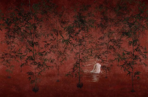 Tapeta w orientalnym stylu London Art T04S03 1A DANCE LITTLE SISTER The Daydreamer