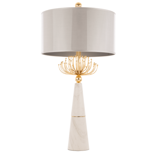 Ekskluzywna lampa stołowa z marmuru Cartagena T02004AU Cosmo Light
