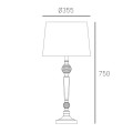 Klasyczna lampa stołowa Charlotte T01295WH Cosmo Light
