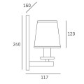 Kinkiet London W01014WH Cosmo Light