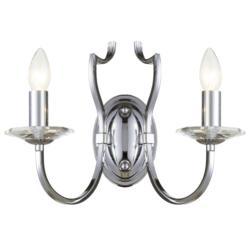 Kinkiet w stylu nowojorskim Riga W02779CH Cosmo Light