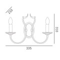 Kinkiet w stylu nowojorskim Riga W02779CH Cosmo Light