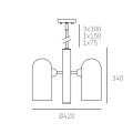 Lampa wisząca modern classic Seoul P05759BK Cosmo Light