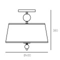 Elegancki Plafon Cancun C03957WH Cosmo Light