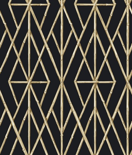 Tapeta Trejaż Bambusowy York CV4448 Riviera Bamboo Trellis Water's Edge