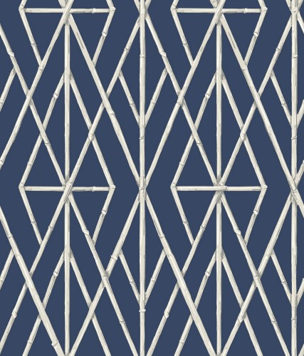 Tapeta Trejaż Bambusowy York CV4449 Riviera Bamboo Trellis Water's Edge