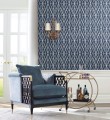 Tapeta Trejaż Bambusowy York CV4449 Riviera Bamboo Trellis Water's Edge
