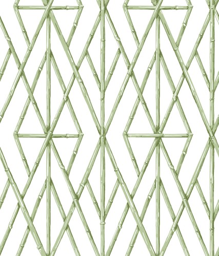 Tapeta Trejaż Bambusowy York CV4451 Riviera Bamboo Trellis Water's Edge
