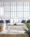 Tapeta Krata York CV4468 Charter Plaid Water's Edge