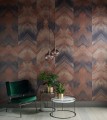 Mural Zygzaki 1838 Wallcoverings 1906-132-02 Reflections Copper Murals