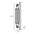Industrialny Kinkiet Loft York W01349BR Cosmo Light