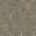 Tapeta Heksagony Fornir York HO2102 Hexagram Wood Veneer Ronald Redding Traveler