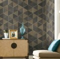 Tapeta Heksagony Fornir York HO2103 Hexagram Wood Veneer Ronald Redding Traveler