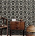Tapeta Orientalny Damask York HO2155 Lotus Palm Ronald Redding Traveler