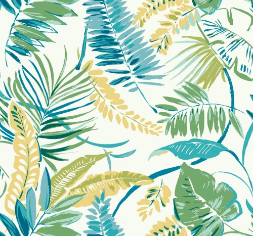 Tapeta Tropikalne Rośliny York TC2626 Tropical Toss Tropics Resource Library