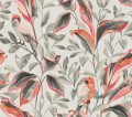 Tapeta Papugi I Liście York TC2652 Tropical Love Birds Tropics Resource Library