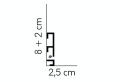 Listwa przypodłogowa LED QL019+QL021 Mardom Decor wys. 8+2cm