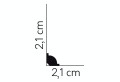 Listwa podłogowa MD001P Satyna Mardom Decor wys. 2,1cm