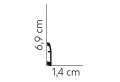 Listwa podłogowa MD017P Satyna Mardom Decor wys. 6,9cm