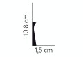 Listwa przypodłogowa QS004P Satyna Mardom Decor wys. 10,8cm