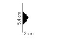 Listwa ścienna elastyczna z ornamentem MDC258F Mardom Decor wys. 5,4cm