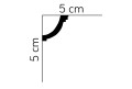 Listwa sufitowa MDB063 Mardom Decor wys. 5cm