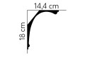 Listwa sufitowa MDB103 Mardom Decor wys. 18cm