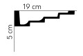Listwa sufitowa MDB130 Mardom Decor wys. 5cm